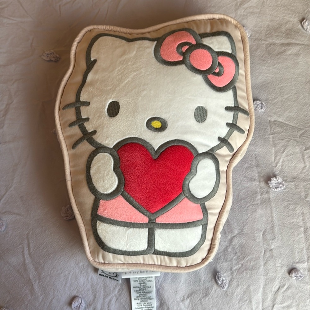 Like new Hello Kitty Pottery Barn Pillow
